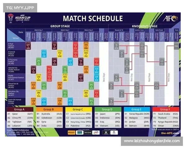 2023亚洲杯中国队赛程时间表及比赛对手分析